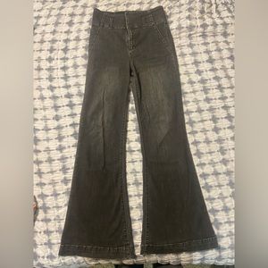 Sneak Peek Blackwashed flare jeans